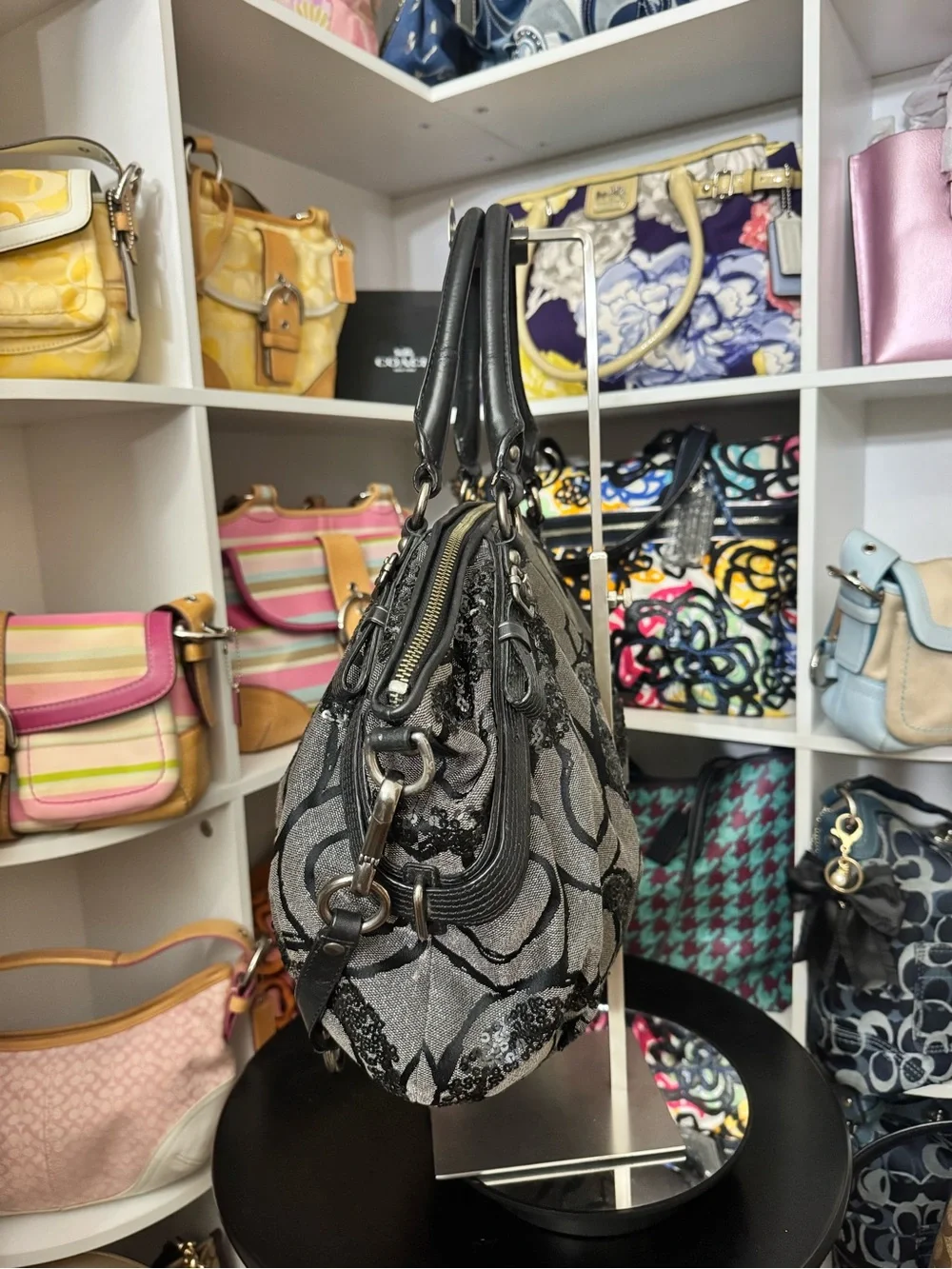 Coach satchel signature